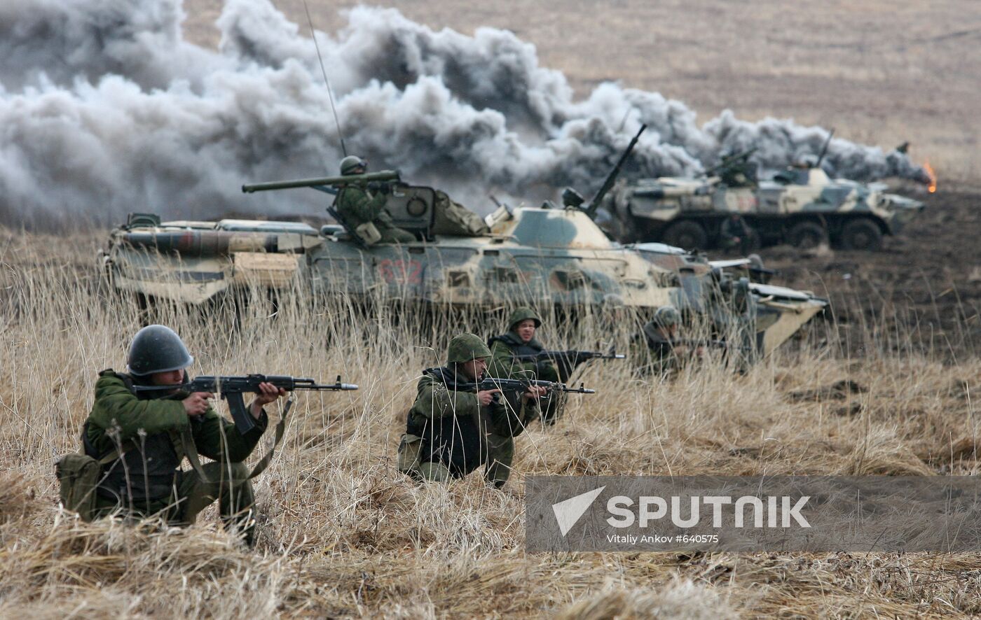Marines exercising