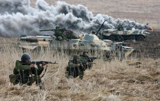 Marines exercising