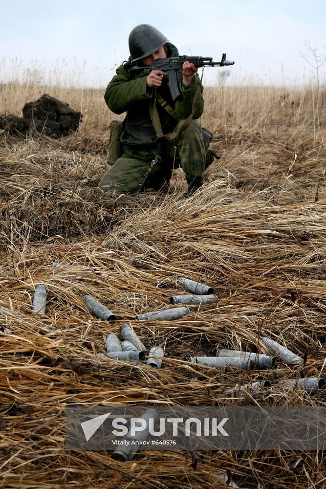 Marines exercising