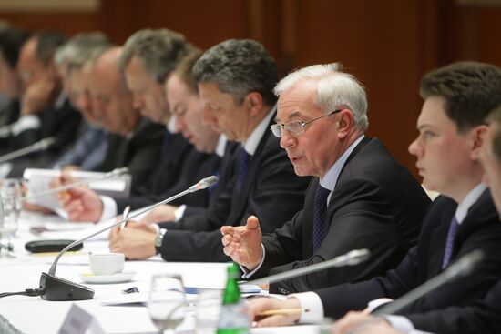 Ukraine's Prime Minister Nikolai Azarov