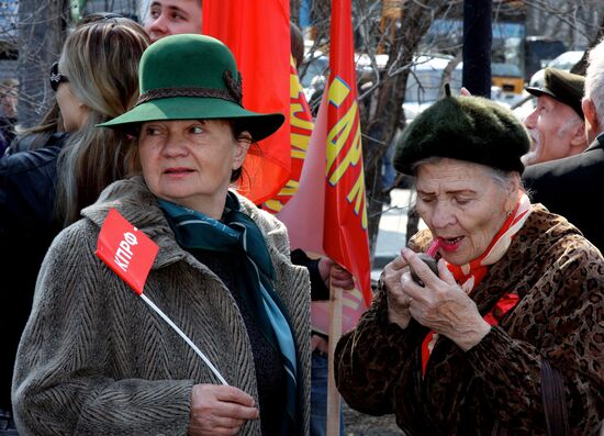 May Day rally in Vladivostok