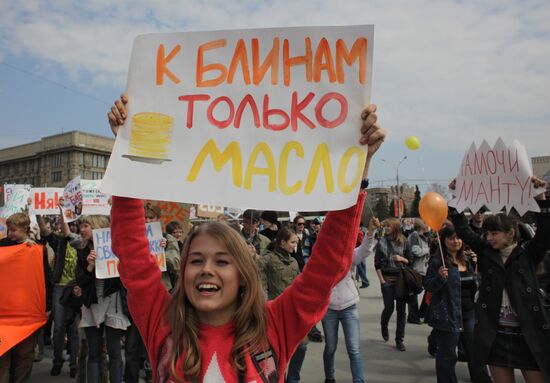 "Monstration" in Novosibirsk