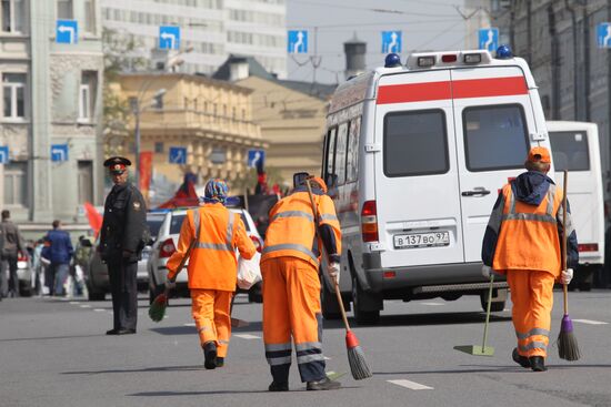 May Day rally in Moscow