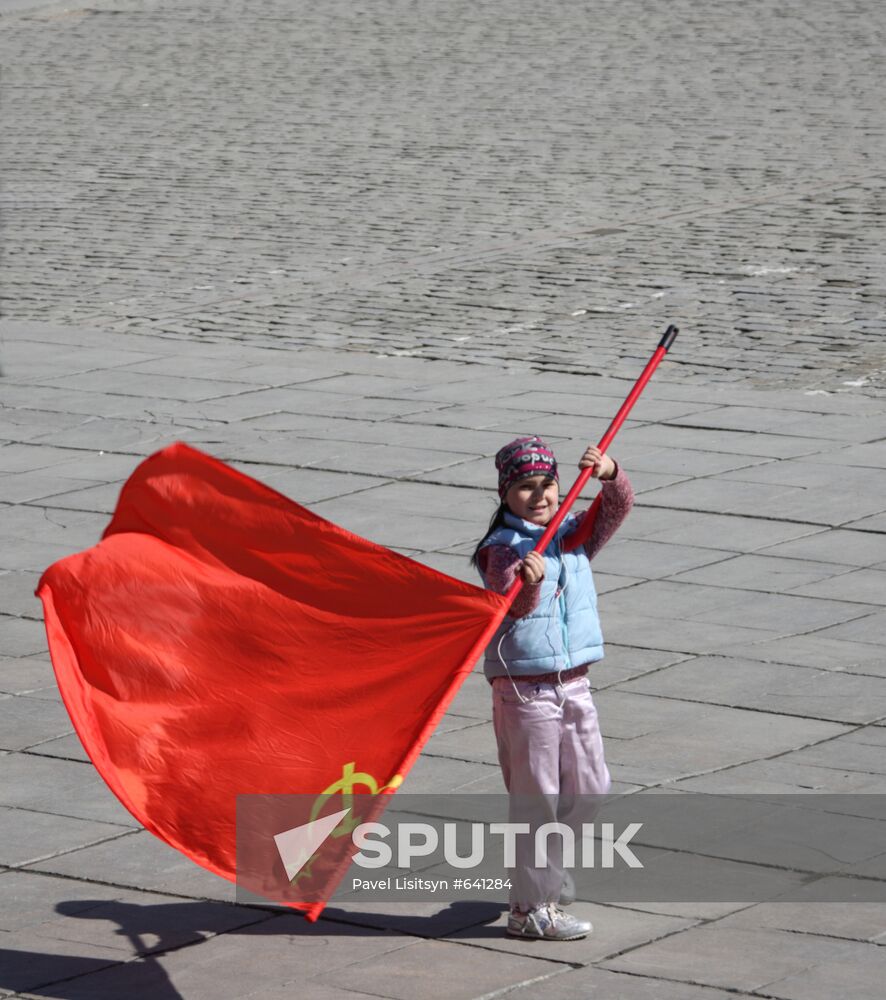 May Day rally in Yekaterinburg