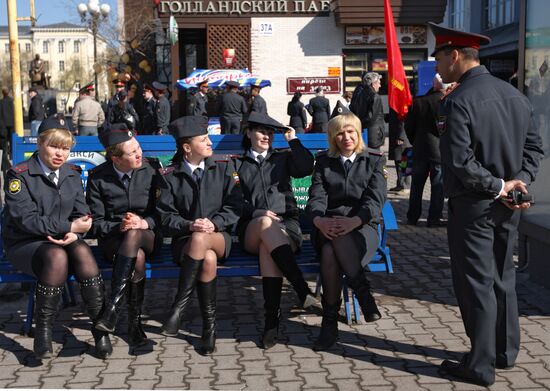 May Day rally in Yekaterinburg