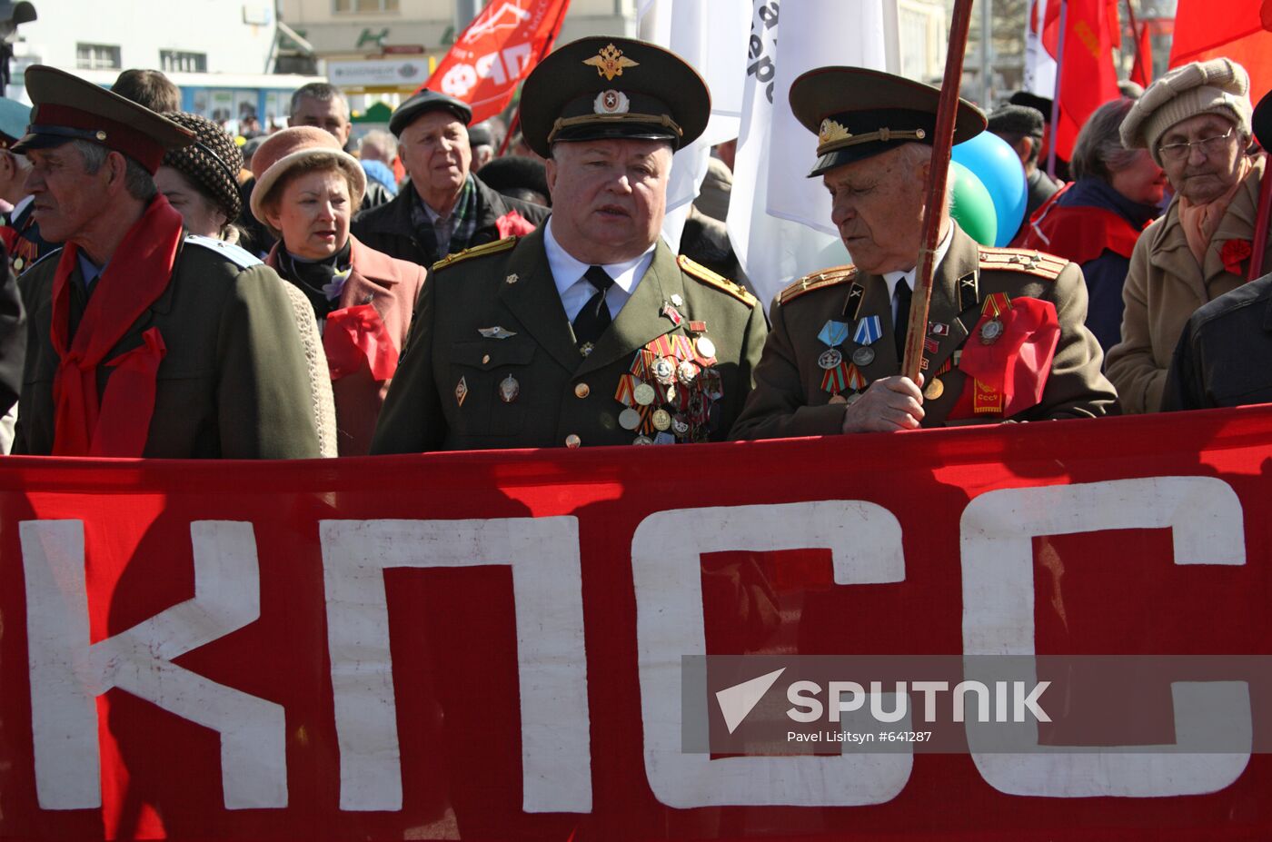 May Day rally in Yekaterinburg