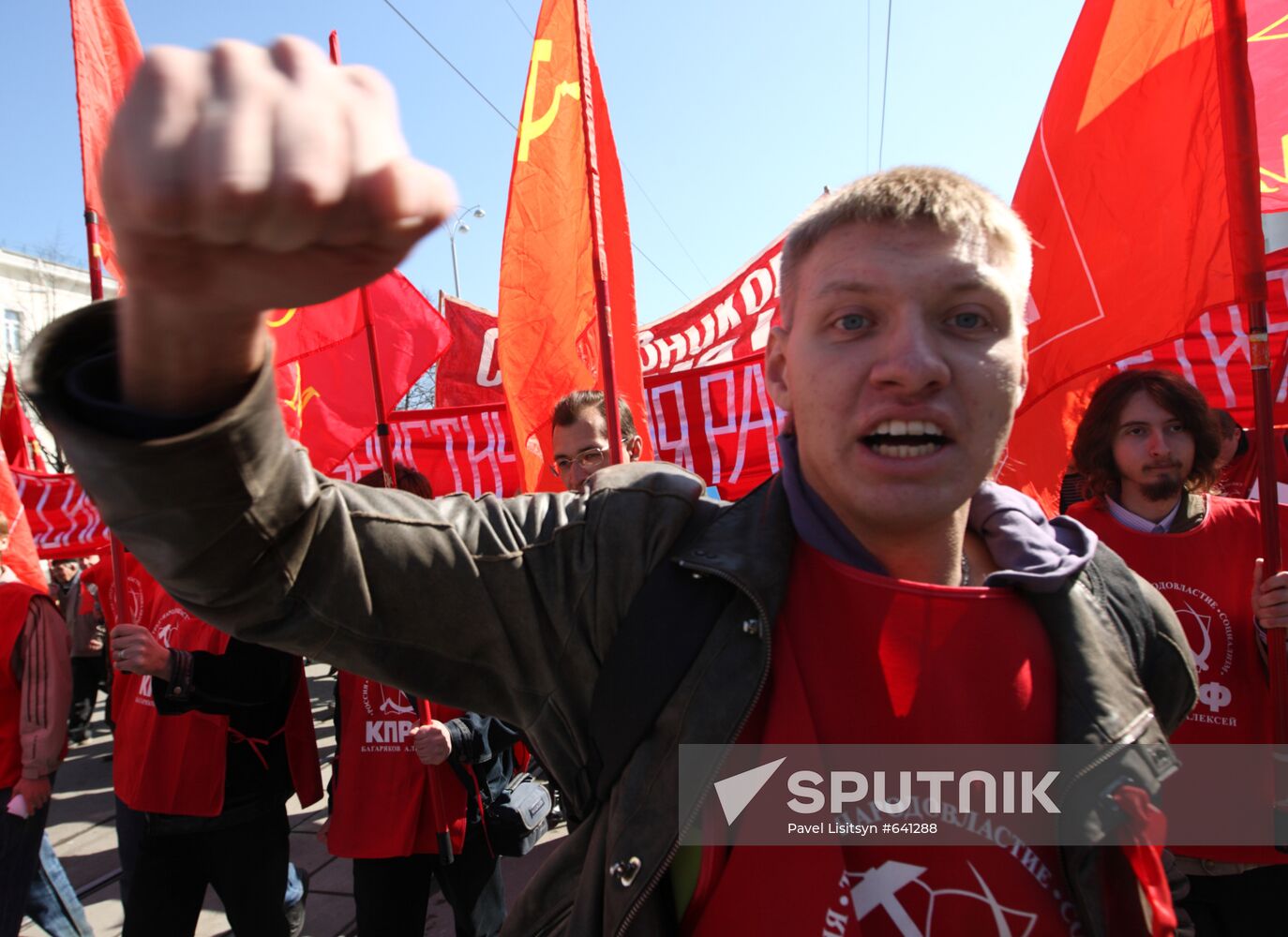 May Day rally in Yekaterinburg