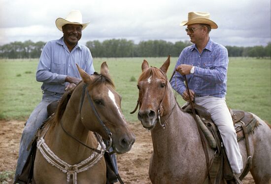 Cowboys Richard Mills and Dirk Stewart