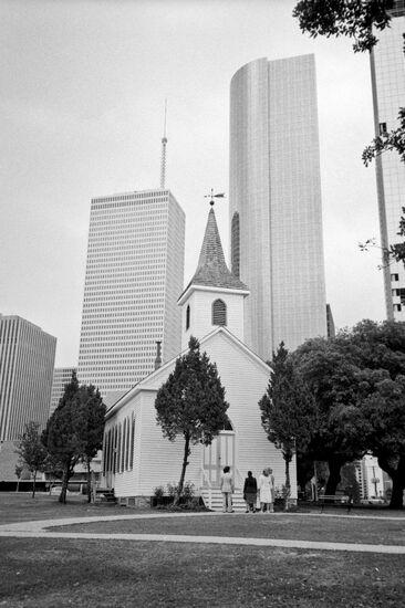 View of Houston skyscrapers