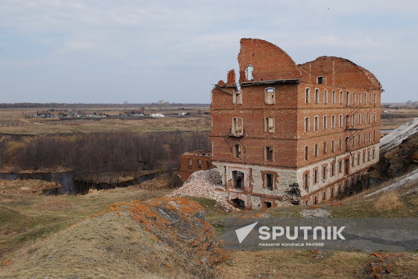 Muslyumovo village polluted by radiation in 1957