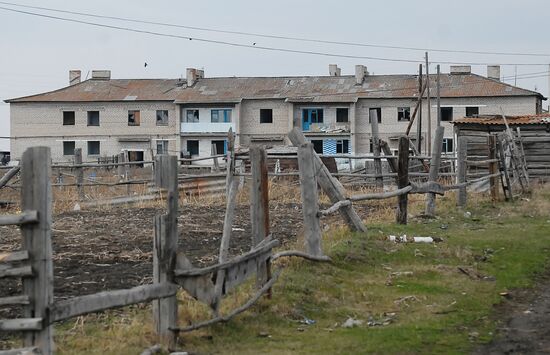 Muslyumovo village polluted by radiation in 1957
