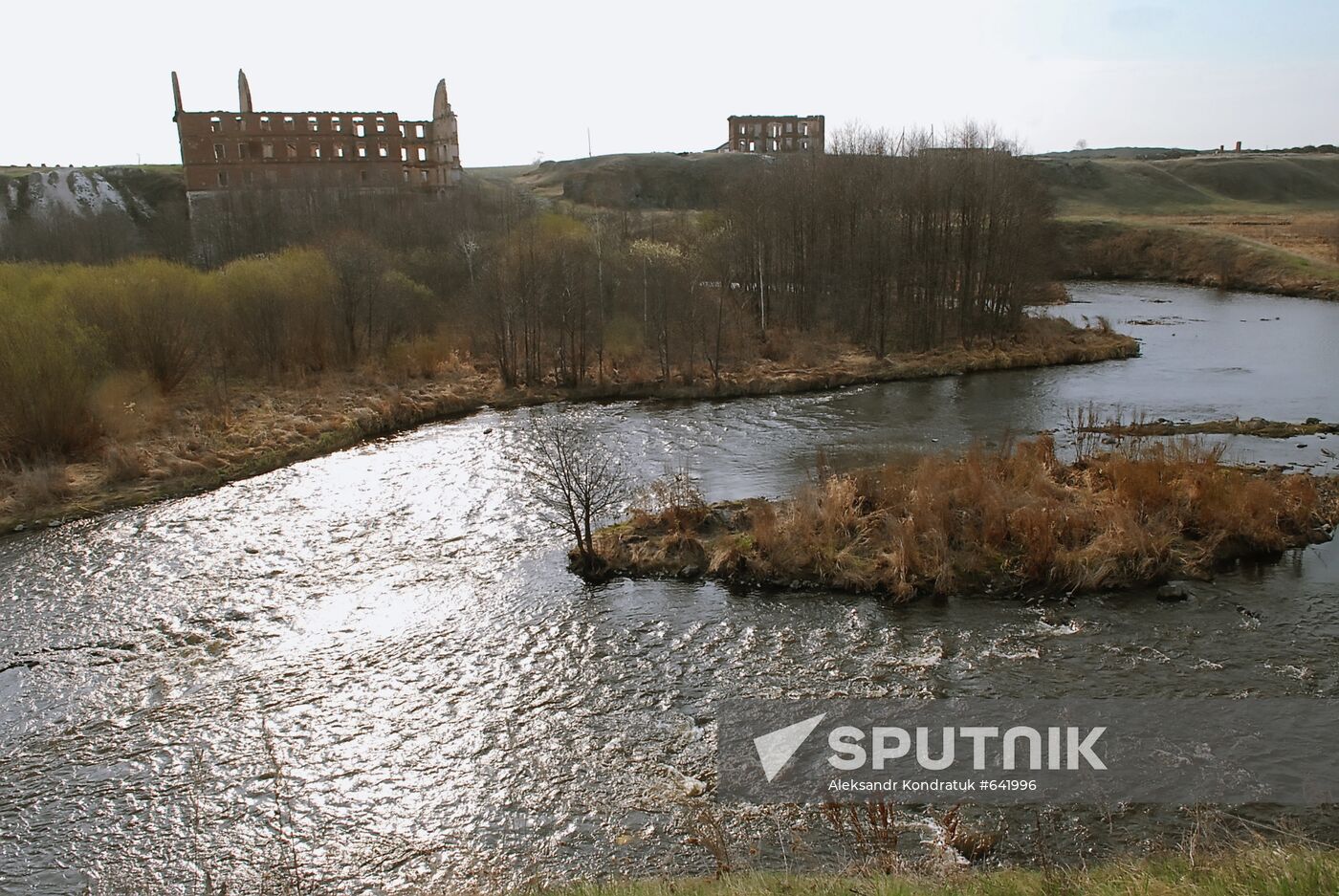 Techa River in Muslyumovo village