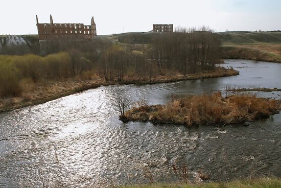 Techa River in Muslyumovo village