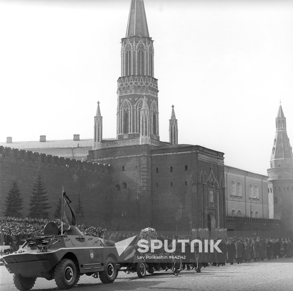 Marshal of USSR Rodion Malinovsky's funeral ceremony