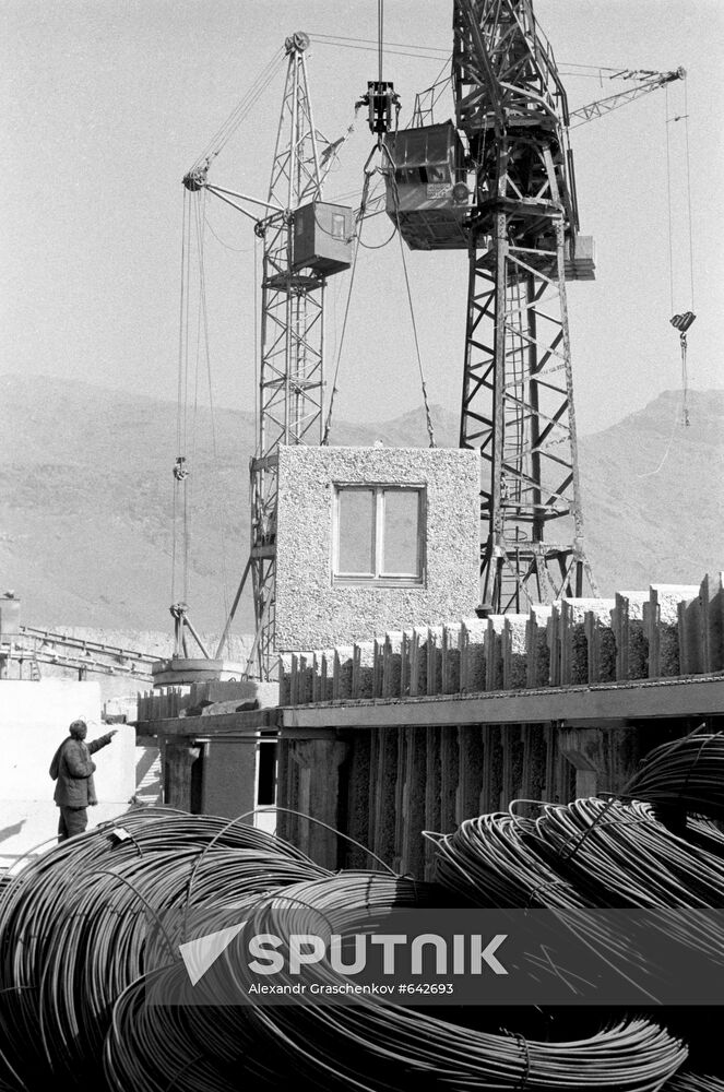 At construction site