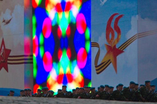 Victory Parade rehearsal in Moscow