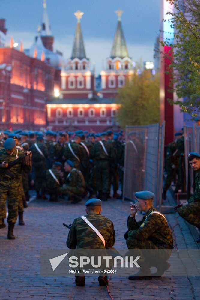 Victory Parade rehearsal in Moscow