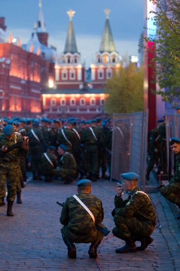 Victory Parade rehearsal in Moscow