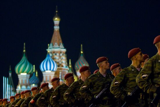 Victory Parade rehearsal in Moscow