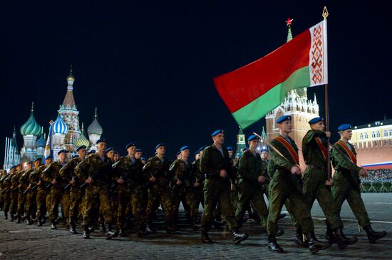 Victory Parade rehearsal in Moscow