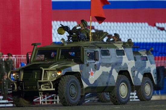Victory Parade rehearsal in Moscow