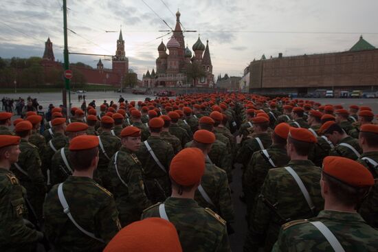 Victory Parade rehearsal in Moscow