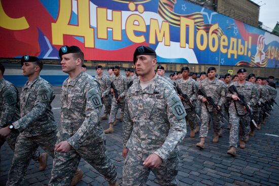 Victory Parade rehearsal in Moscow