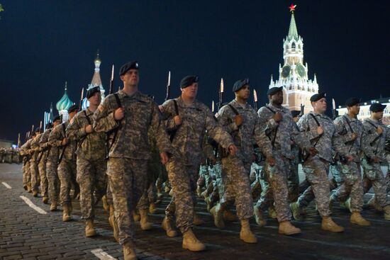 Victory Parade rehearsal in Moscow