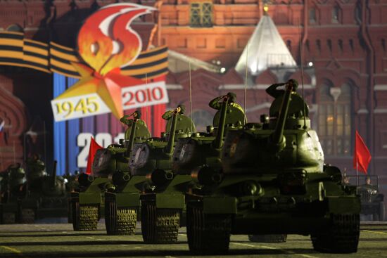Victory Parade rehearsal in Moscow