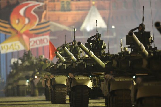Victory Parade rehearsal in Moscow