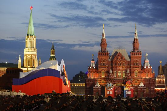 Victory Parade rehearsal in Moscow