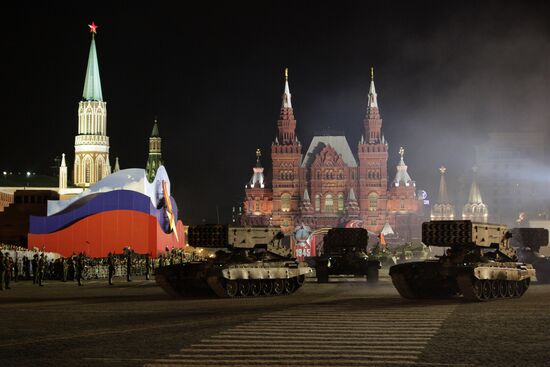 Victory Parade rehearsal in Moscow