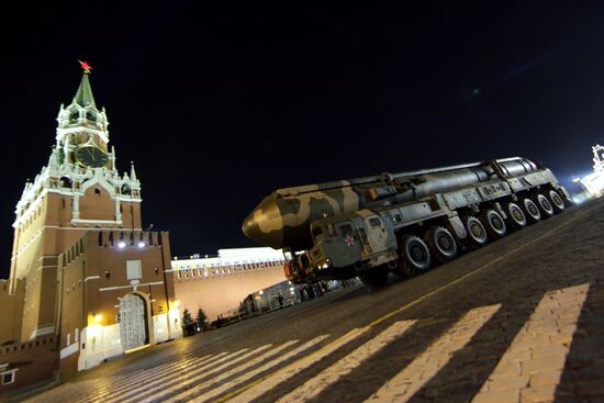 Victory Parade rehearsal in Moscow