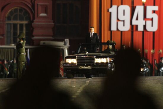 Victory Parade rehearsal in Moscow