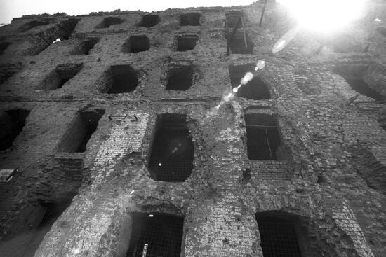 Destroyed building