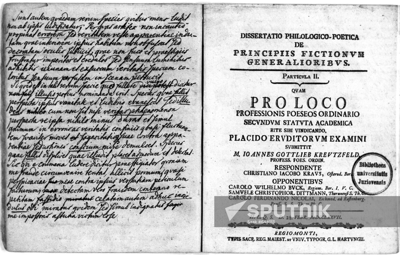 Text of Immanuel Kant's speech