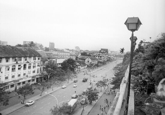 View of central square of the city