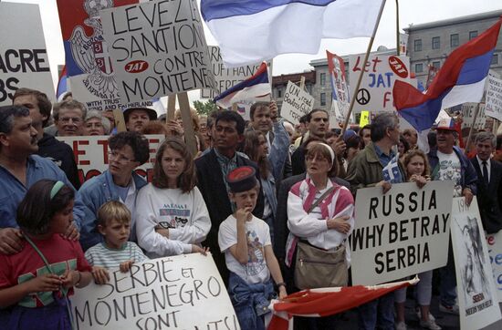 Protesters in Montreal