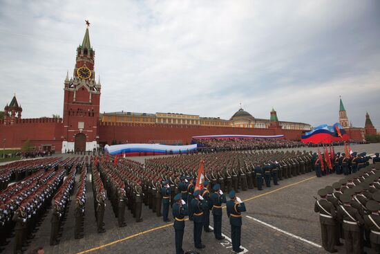 Final rehearsal for Victory Parade