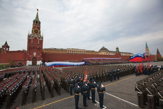 Final rehearsal for Victory Parade