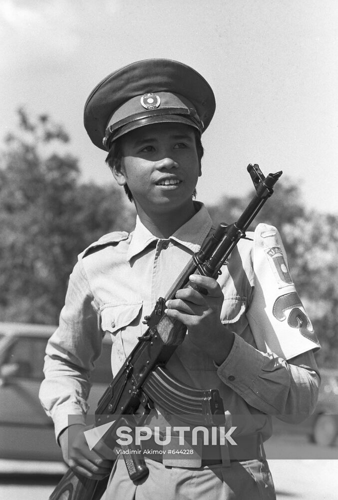 Soldier of the People`s Army of Laos