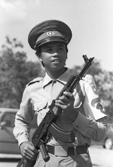 Soldier of the People`s Army of Laos