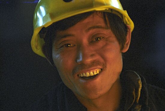 Worker at Shoudu metallurgic combine