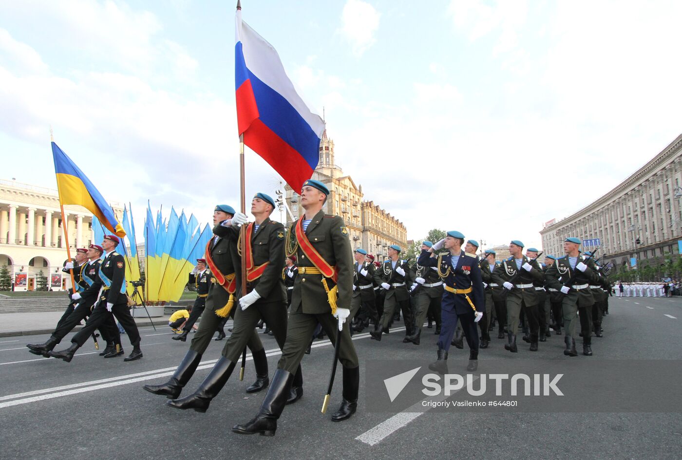 General rehearsal for Victory Day parade in Kiev