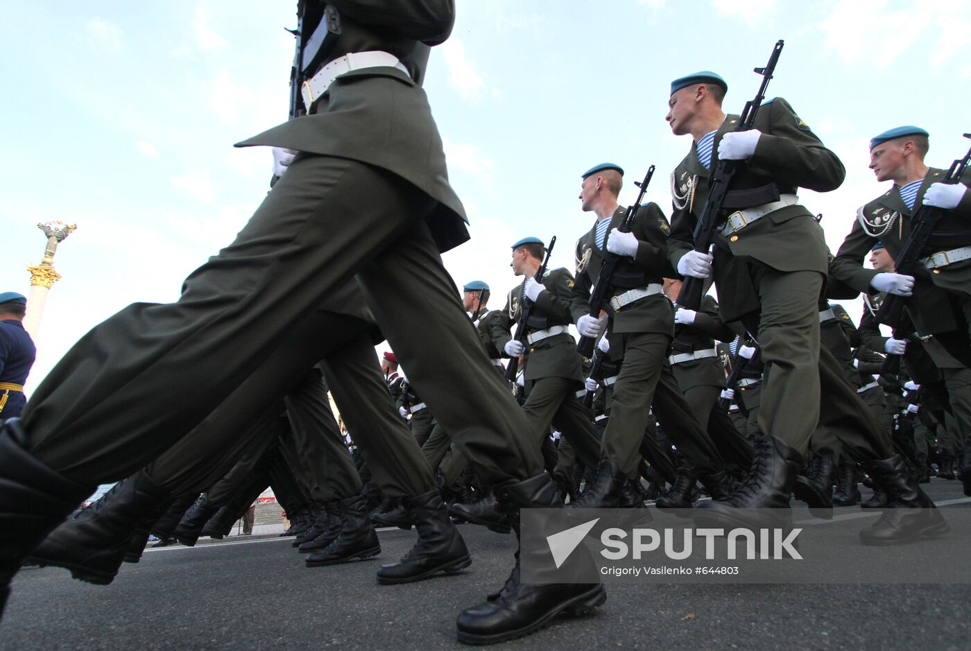 Dress rehearsal for Victory Day parade in Kiev
