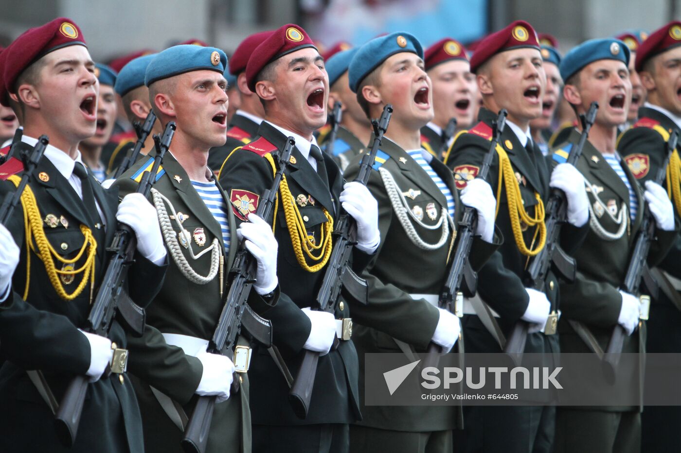 General rehearsal for Victory Day parade in Kiev