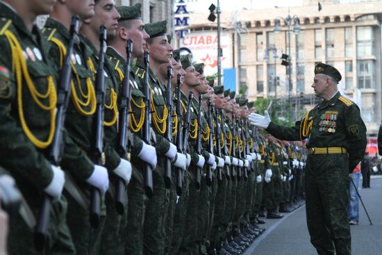 General rehearsal for Victory Day parade in Kiev