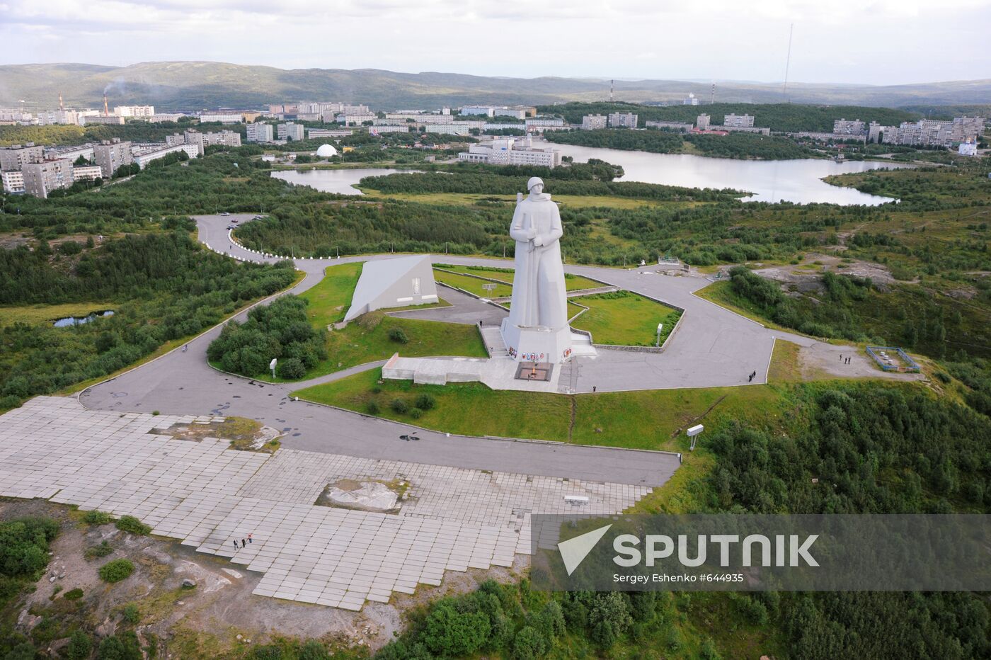 The Monument to Defenders of the Soviet Polar region