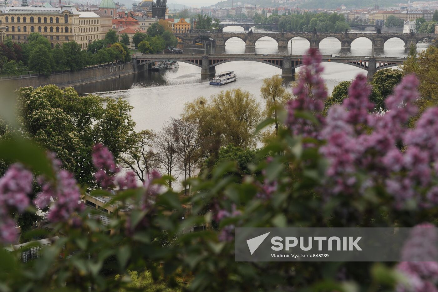 View at the Charles Bridge (front). Location: Czech Republic, Prague. Author: Vladimir Vyatkin/Sputnik. View at Charles Bridge