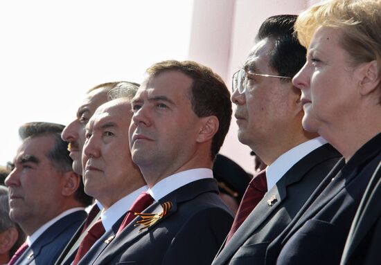Dmitry Medvedev during Victory Parade